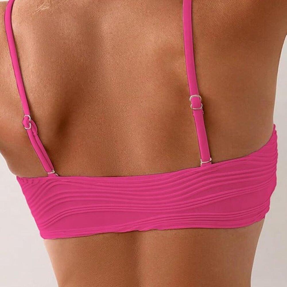 Fanuerg Women's Ribbed Bikini Sets - Picture 2 of 5
